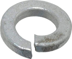 Value Collection - #10, 0.193" ID, 0.056" Thick Split Lock Washer - Grade 2 Spring Steel, Zinc-Plated Finish, 0.193" Min ID, 0.2" Max ID, 0.35" Max OD - Industrial Tool & Supply