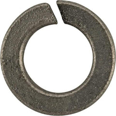 Value Collection - #12, 0.22" ID, 0.063" Thick Split Lock Washer - Grade 2 Spring Steel, Zinc-Plated Finish, 0.22" Min ID, 0.227" Max ID, 0.391" Max OD - Industrial Tool & Supply