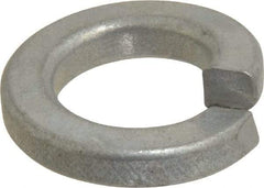 Value Collection - 1/2", 0.502" ID, 0.151" Thick Split Lock Washer - Grade 2 Spring Steel, Zinc-Plated Finish, 0.502" Min ID, 0.512" Max ID, 0.879" Max OD - Industrial Tool & Supply