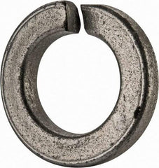 Value Collection - 9/16", 0.564" ID, 0.17" Thick Split Lock Washer - Grade 2 Spring Steel, Zinc-Plated Finish, 0.564" Min ID, 0.574" Max ID, 0.975" Max OD - Industrial Tool & Supply