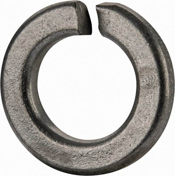 Value Collection - 5/8", 0.628" ID, 0.188" Thick Split Lock Washer - Grade 2 Spring Steel, Zinc-Plated Finish, 0.628" Min ID, 0.641" Max ID, 1.087" Max OD - Industrial Tool & Supply