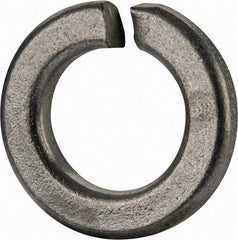 Value Collection - 5/8", 0.628" ID, 0.188" Thick Split Lock Washer - Grade 2 Spring Steel, Zinc-Plated Finish, 0.628" Min ID, 0.641" Max ID, 1.087" Max OD - Industrial Tool & Supply