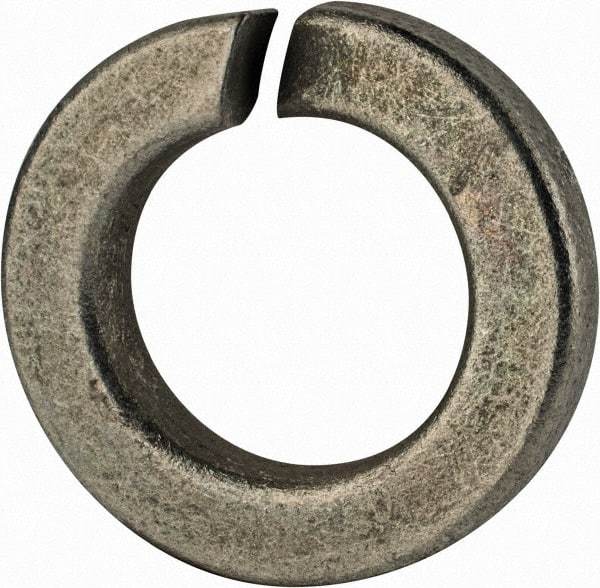 Value Collection - 7/8", 0.878" ID, 0.266" Thick Split Lock Washer - Grade 2 Spring Steel, Zinc-Plated Finish, 0.878" Min ID, 0.894" Max ID, 1.489" Max OD - Industrial Tool & Supply