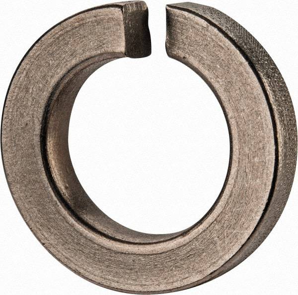 Value Collection - 1", 1.003" ID, 0.306" Thick Split Lock Washer - Grade 2 Spring Steel, Zinc-Plated Finish, 1.003" Min ID, 1.024" Max ID, 1.705" Max OD - Industrial Tool & Supply