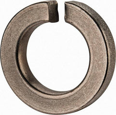 Value Collection - 1", 1.003" ID, 0.306" Thick Split Lock Washer - Grade 2 Spring Steel, Zinc-Plated Finish, 1.003" Min ID, 1.024" Max ID, 1.705" Max OD - Industrial Tool & Supply