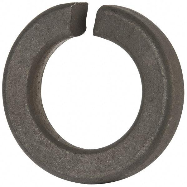 Value Collection - 1-3/8", 1.379" ID, 0.422" Thick Split Lock Washer - Grade 8 Spring Steel, Zinc-Plated Finish, 1.379" Min ID, 1.408" Max ID, 2.301" Max OD - Industrial Tool & Supply
