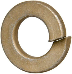 Value Collection - 5/16", 0.314" ID, 0.078" Thick Split Lock Washer - Grade 2 Spring Steel, Zinc Yellow Dichromate Finish, 0.314" Min ID, 0.322" Max ID, 0.583" Max OD - Industrial Tool & Supply