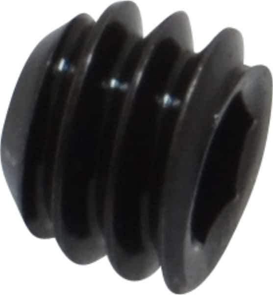 Holo-Krome - 1/4-20 UNC, 3/16" OAL, Cup Point Set Screw - Grade 8 Alloy Steel, 1/8" Key - Industrial Tool & Supply