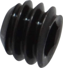 Holo-Krome - 1/4-20 UNC, 3/16" OAL, Cup Point Set Screw - Grade 8 Alloy Steel, 1/8" Key - Industrial Tool & Supply