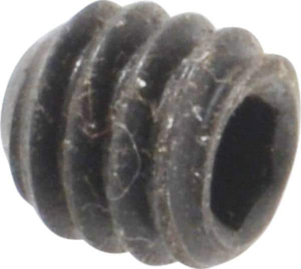 Holo-Krome - 1/4-20 UNC, 1/4" OAL, Cup Point Set Screw - Grade 8 Alloy Steel, 1/8" Key - Industrial Tool & Supply