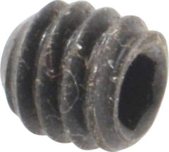Holo-Krome - 1/4-20 UNC, 1/4" OAL, Cup Point Set Screw - Grade 8 Alloy Steel, 1/8" Key - Industrial Tool & Supply