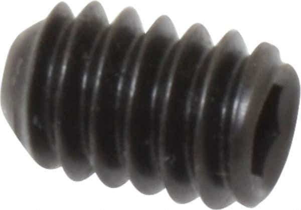 Holo-Krome - 1/4-20 UNC, 3/8" OAL, Cup Point Set Screw - Grade 8 Alloy Steel, 1/8" Key - Industrial Tool & Supply