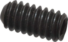 Holo-Krome - 1/4-20 UNC, 1/2" OAL, Cup Point Set Screw - Grade 8 Alloy Steel, 1/8" Key - Industrial Tool & Supply