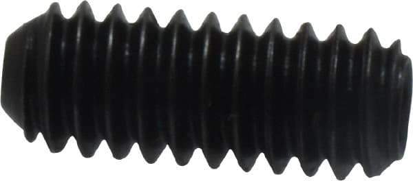 Holo-Krome - 1/4-20 UNC, 5/8" OAL, Cup Point Set Screw - Grade 8 Alloy Steel, 1/8" Key - Industrial Tool & Supply