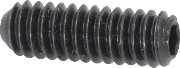 Holo-Krome - 1/4-20 UNC, 3/4" OAL, Cup Point Set Screw - Grade 8 Alloy Steel, 1/8" Key - Industrial Tool & Supply