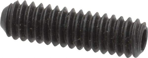 Holo-Krome - 1/4-20 UNC, 7/8" OAL, Cup Point Set Screw - Grade 8 Alloy Steel, 1/8" Key - Industrial Tool & Supply