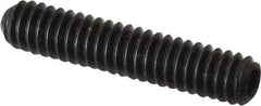Holo-Krome - 1/4-20 UNC, 1-1/4" OAL, Cup Point Set Screw - Grade 8 Alloy Steel, 1/8" Key - Industrial Tool & Supply