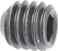 Holo-Krome - 5/16-18 UNC, 5/16" OAL, Cup Point Set Screw - Grade 8 Alloy Steel, 5/32" Key - Industrial Tool & Supply