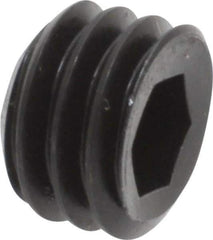 Holo-Krome - 3/8-16 UNC, 1/4" OAL, Cup Point Set Screw - Grade 8 Alloy Steel, 3/16" Key - Industrial Tool & Supply