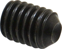Holo-Krome - 3/8-16 UNC, 1/2" OAL, Cup Point Set Screw - Grade 8 Alloy Steel, 3/16" Key - Industrial Tool & Supply