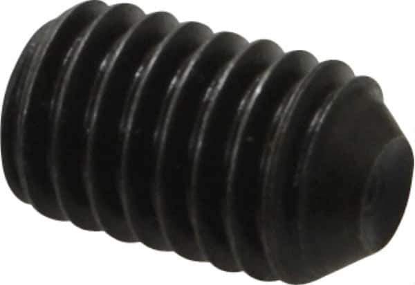 Holo-Krome - 3/8-16 UNC, 5/8" OAL, Cup Point Set Screw - Grade 8 Alloy Steel, 3/16" Key - Industrial Tool & Supply