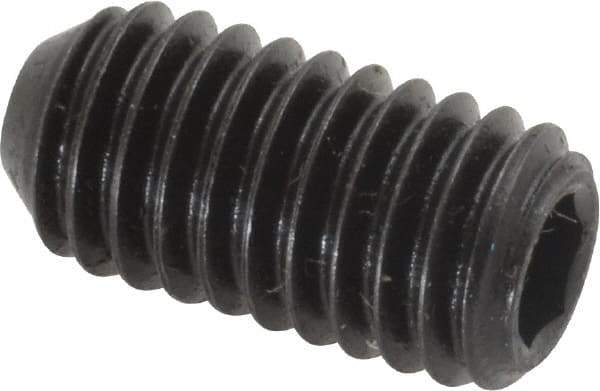Holo-Krome - 3/8-16 UNC, 3/4" OAL, Cup Point Set Screw - Grade 8 Alloy Steel, 3/16" Key - Industrial Tool & Supply