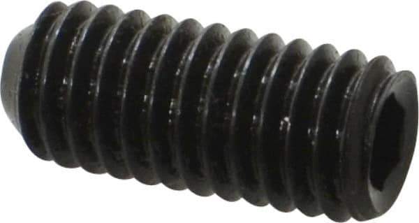 Holo-Krome - 3/8-16 UNC, 7/8" OAL, Cup Point Set Screw - Grade 8 Alloy Steel, 3/16" Key - Industrial Tool & Supply