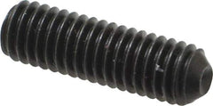 Holo-Krome - 3/8-16 UNC, 1-1/4" OAL, Cup Point Set Screw - Grade 8 Alloy Steel, 3/16" Key - Industrial Tool & Supply