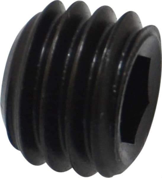 Holo-Krome - 1/2-13 UNC, 3/8" OAL, Cup Point Set Screw - Grade 8 Alloy Steel, 1/4" Key - Industrial Tool & Supply