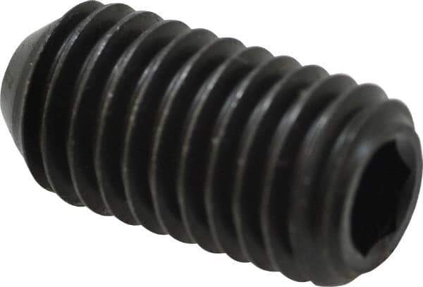 Holo-Krome - 1/2-13 UNC, 1" OAL, Cup Point Set Screw - Grade 8 Alloy Steel, 1/4" Key - Industrial Tool & Supply