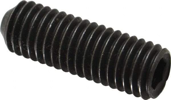 Holo-Krome - 1/2-13 UNC, 1-1/2" OAL, Cup Point Set Screw - Grade 8 Alloy Steel, 1/4" Key - Industrial Tool & Supply