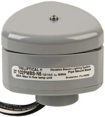 Edwards Signaling - Flashing and Steady, Stackable Tower Light Base Unit - 120 VAC, 0.60 Amp, IP54, IP65 Ingress Rating, 3R, 4X NEMA Rated, Pipe Mount - Industrial Tool & Supply