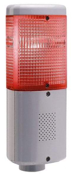 Edwards Signaling - LED Lamp, Amber, Blue, Red, Flashing and Steady, Stackable Tower Light Module - 24 VDC, 0.11 Amp, IP65 Ingress Rating, 3R, 4X NEMA Rated, Pipe Mount - Industrial Tool & Supply