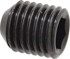 Holo-Krome - 7/8-9 UNC, 1" OAL, Cup Point Set Screw - Grade 8 Alloy Steel, 1/2" Key - Industrial Tool & Supply