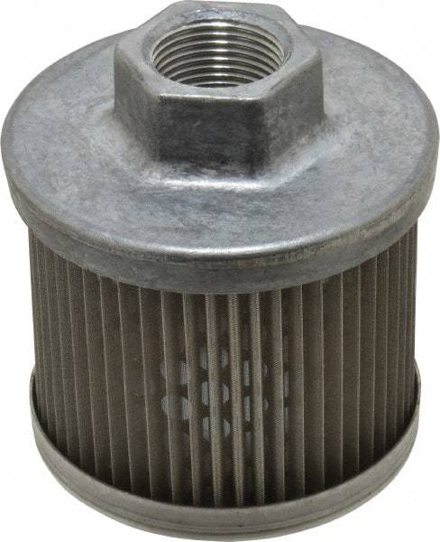 Flow Ezy Filters - 100 Mesh, 189 LPM, 5 GPM, 3.3" Diam, Female Suction Strainer without Bypass - 3/4 Port NPT, 3-1/2" Long - Industrial Tool & Supply