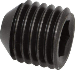 Holo-Krome - 1-8 UNC, 1" OAL, Cup Point Set Screw - Grade 8 Alloy Steel, 9/16" Key - Industrial Tool & Supply