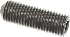 Holo-Krome - 1-8 UNC, 3" OAL, Cup Point Set Screw - Grade 8 Alloy Steel, 9/16" Key - Industrial Tool & Supply