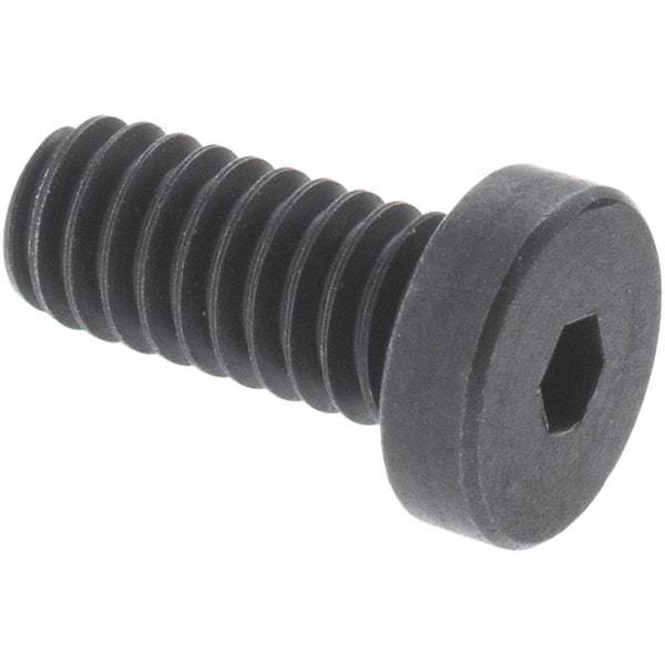 Holo-Krome - M6x1.00 Metric Coarse Hex Socket Drive, Low Socket Cap Screw - Grade 10.9 Alloy Steel, Black Oxide Finish, Fully Threaded, 10mm Length Under Head - Industrial Tool & Supply