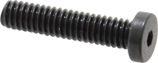 Holo-Krome - #8-32 UNC Hex Socket Drive, Low Socket Cap Screw - Alloy Steel, Black Oxide Finish, Fully Threaded, 3/4" Length Under Head - Industrial Tool & Supply