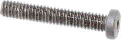 Holo-Krome - #8-32 UNC Hex Socket Drive, Low Socket Cap Screw - Alloy Steel, Black Oxide Finish, Fully Threaded, 1" Length Under Head - Industrial Tool & Supply