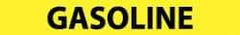 NMC - Pipe Marker with Gasoline Legend and No Graphic - 2-1/2 to 6" Pipe Outside Diam, Black on Yellow - Industrial Tool & Supply