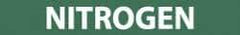 NMC - Pipe Marker with Nitrogen Legend and No Graphic - 1-1/2 to 2" Pipe Outside Diam, White on Green - Industrial Tool & Supply