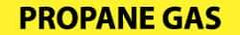 NMC - Pipe Marker with Propane Gas Legend and No Graphic - 1-1/2 to 2" Pipe Outside Diam, Black on Yellow - Industrial Tool & Supply