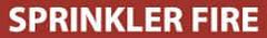 NMC - Pipe Marker with Sprinkler Fire Legend and No Graphic - 3/4 to 1-1/4" Pipe Outside Diam, White on Red - Industrial Tool & Supply