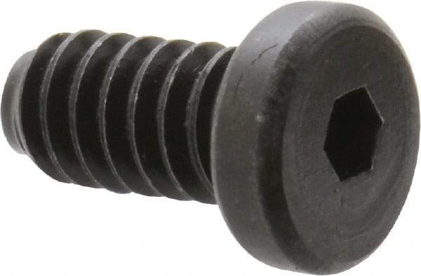 Holo-Krome - #10-24 UNC Hex Socket Drive, Low Socket Cap Screw - Alloy Steel, Black Oxide Finish, Fully Threaded, 3/8" Length Under Head - Industrial Tool & Supply