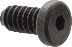 Holo-Krome - #10-24 UNC Hex Socket Drive, Low Socket Cap Screw - Alloy Steel, Black Oxide Finish, Fully Threaded, 3/8" Length Under Head - Industrial Tool & Supply