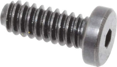 Holo-Krome - #10-24 UNC Hex Socket Drive, Low Socket Cap Screw - Alloy Steel, Black Oxide Finish, Fully Threaded, 1/2" Length Under Head - Industrial Tool & Supply