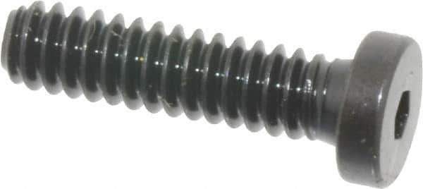 Holo-Krome - #10-24 UNC Hex Socket Drive, Low Socket Cap Screw - Alloy Steel, Black Oxide Finish, Fully Threaded, 3/4" Length Under Head - Industrial Tool & Supply
