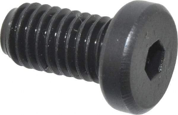 Holo-Krome - #10-32 UNF Hex Socket Drive, Low Socket Cap Screw - Alloy Steel, Black Oxide Finish, Fully Threaded, 3/8" Length Under Head - Industrial Tool & Supply