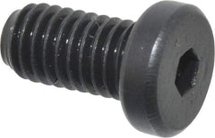 Holo-Krome - #10-32 UNF Hex Socket Drive, Low Socket Cap Screw - Alloy Steel, Black Oxide Finish, Fully Threaded, 3/8" Length Under Head - Industrial Tool & Supply